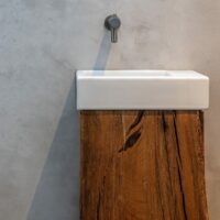 Badkamer ontwerp met beton ciré